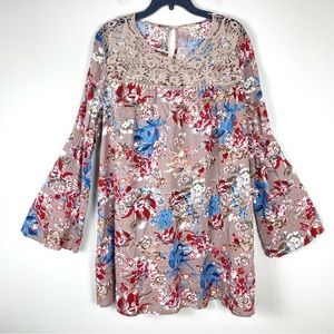 Unger lace and floral dress